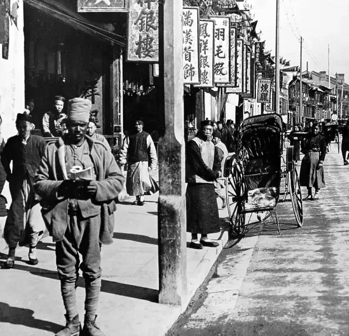 Framed Print : Shanghai, China in the early 1900s Framed Print : Shanghai, China in the early 1900s