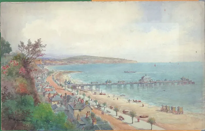 Framed Print : Shanklin looking towards Sandown, Isle of Wight Framed Print : Shanklin looking towards Sandown, Isle of Wight