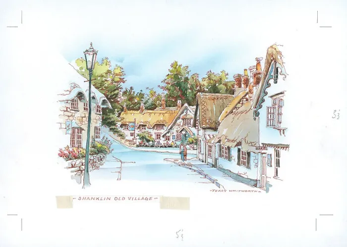 Framed Print : Shanklin Old Village, Isle of Wight Framed Print : Shanklin Old Village, Isle of Wight