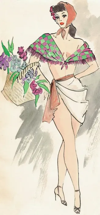 Framed Print : Shannon - Murrays Cabaret Club costume design Framed Print : Shannon - Murrays Cabaret Club costume design