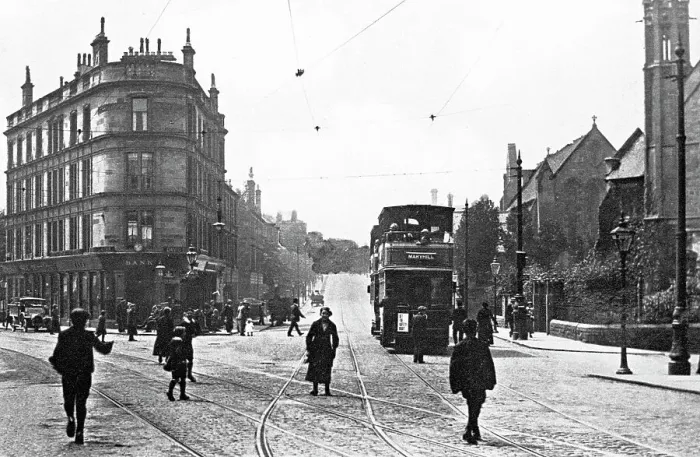 Framed Print : Shawlands Cross, Glasgow early 1900's Framed Print : Shawlands Cross, Glasgow early 1900's