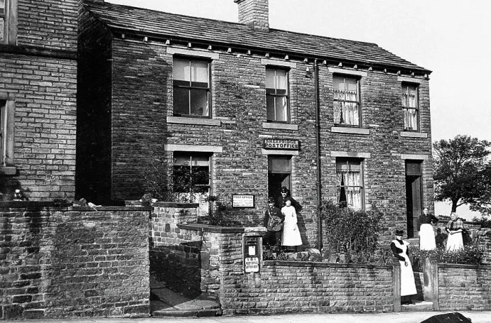 Framed Print : Sheepridge Post Office Huddersfield early 1900s Framed Print : Sheepridge Post Office Huddersfield early 1900s