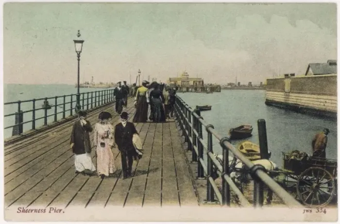 Framed Print : Sheerness / Pier 1904 Framed Print : Sheerness / Pier 1904
