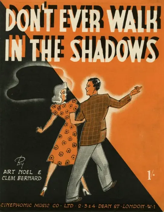 Framed Print : Sheet music cover, Don t Ever Walk in the Shadows Framed Print : Sheet music cover, Don t Ever Walk in the Shadows