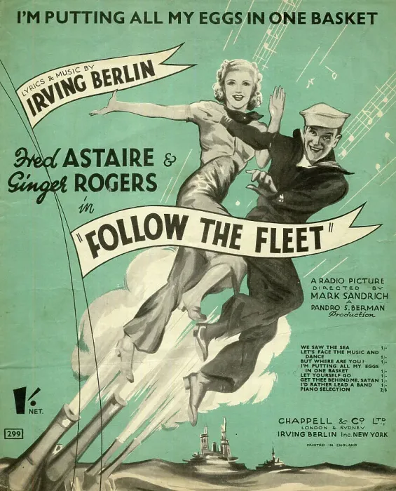 Framed Print : Sheet Music Cover - Follow the Fleet Framed Print : Sheet Music Cover - Follow the Fleet