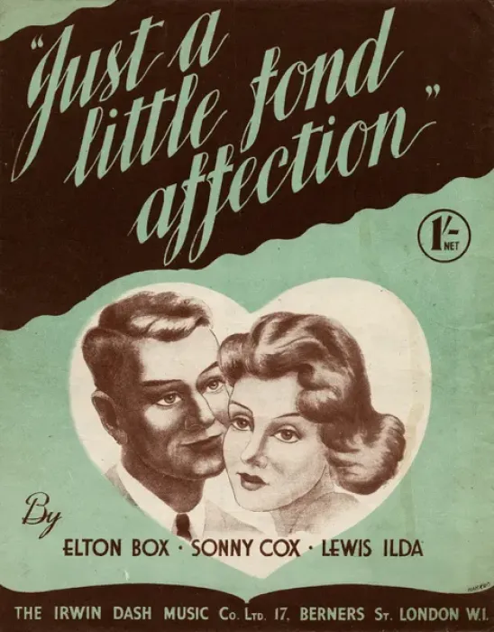 Framed Print : Sheet music cover, Just a Little Fond Affection Framed Print : Sheet music cover, Just a Little Fond Affection