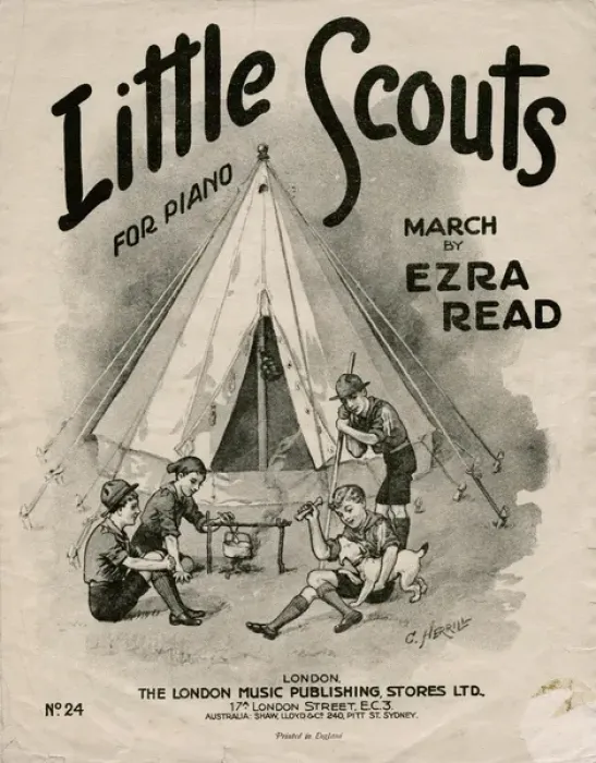 Framed Print : Sheet music cover, Little Scouts Framed Print : Sheet music cover, Little Scouts