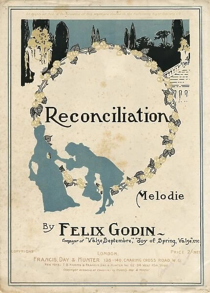 Sheet music cover, Reconciliation by Felix Godin