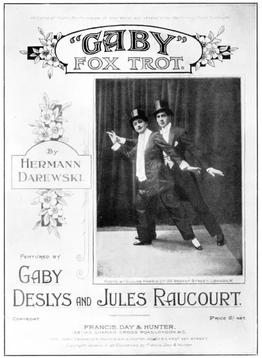 Framed Print : Sheet music for the Gaby Fox Trot featuring Gabys Deslys Framed Print : Sheet music for the Gaby Fox Trot featuring Gabys Deslys
