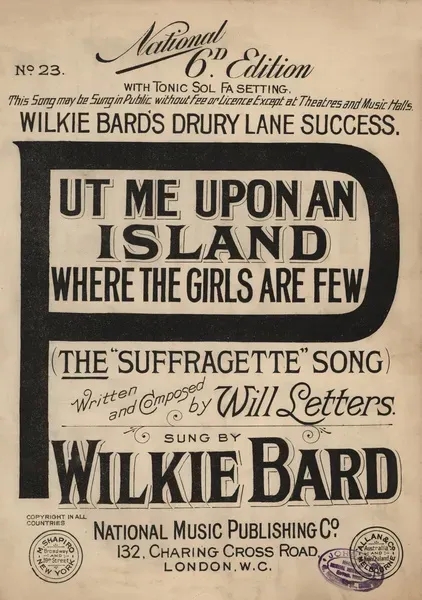 Sheet Music Put Me Upon An Island Where The Girls Are Few Photos Prints