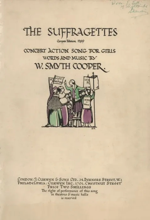 Framed Print : Sheet Music The Suffragettes Framed Print : Sheet Music The Suffragettes