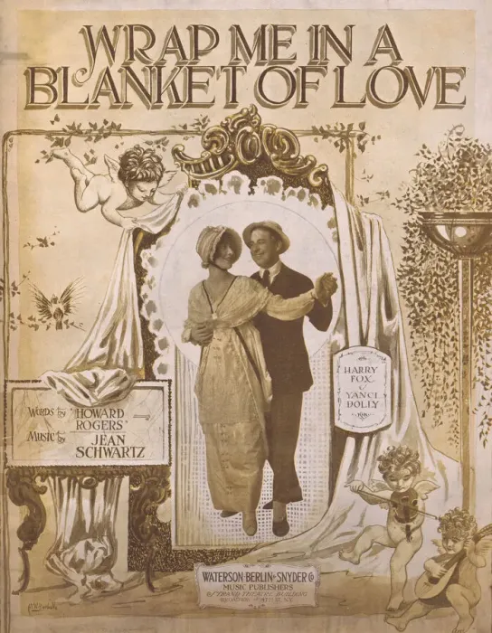 Framed Print : Sheet music for Wrap me in a Blanket of Love featuring Harry Fox and Jenny Dolly Framed Print : Sheet music for Wrap me in a Blanket of Love featuring Harry Fox and Jenny Dolly