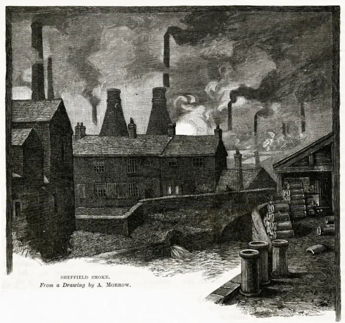 Framed Print : SHEFFIELD 1885 Framed Print : SHEFFIELD 1885