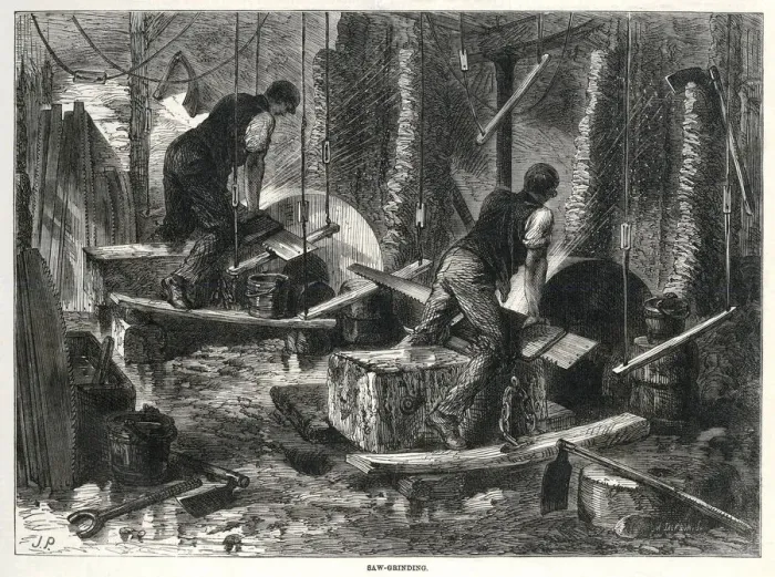 Framed Print : Sheffield Steel manufactures 1866 Framed Print : Sheffield Steel manufactures 1866