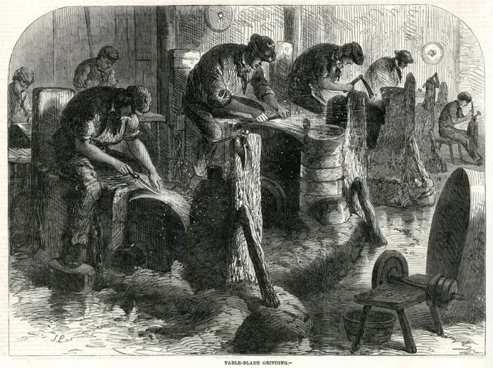 Framed Print : Sheffield Steel manufactures 1866 Framed Print : Sheffield Steel manufactures 1866