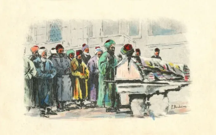 Framed Print : Sheikh of a Dervish order at the tomb of a Sufi Saint Framed Print : Sheikh of a Dervish order at the tomb of a Sufi Saint