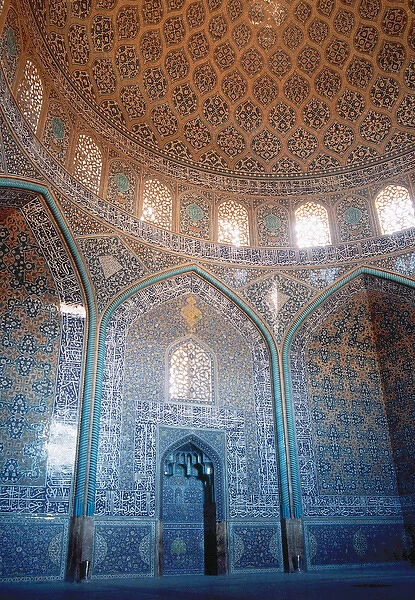 Sheikh Lotf Allah Mosque. Dome and Mirhab. Isfahan. Iran