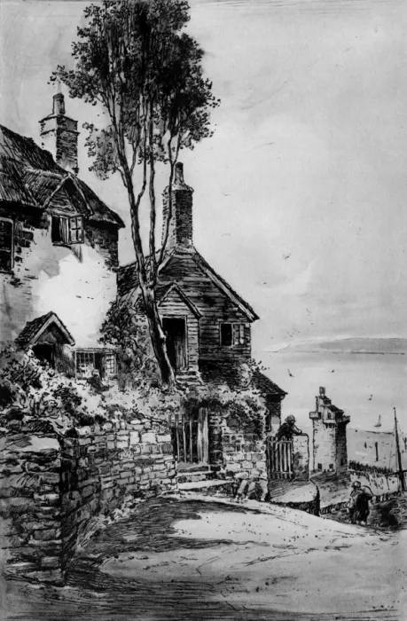 Framed Print : Shelley - Lynmouth Cottage Framed Print : Shelley - Lynmouth Cottage