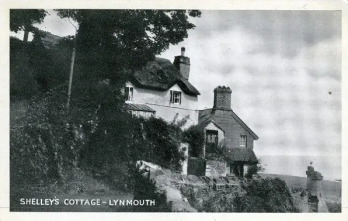 Framed Print : Shelleys Cottage, Lynmouth, Devon Framed Print : Shelleys Cottage, Lynmouth, Devon