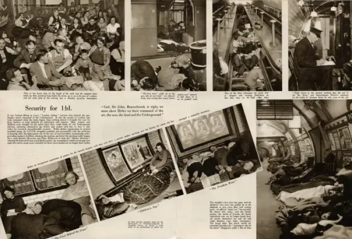 Framed Print : Sheltering on underground stations 1940 Framed Print : Sheltering on underground stations 1940