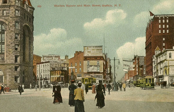 Shelton Square and Main Street, Buffalo, NY State, USA