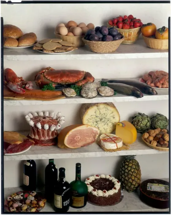 Framed Print : Shelves of Food Framed Print : Shelves of Food