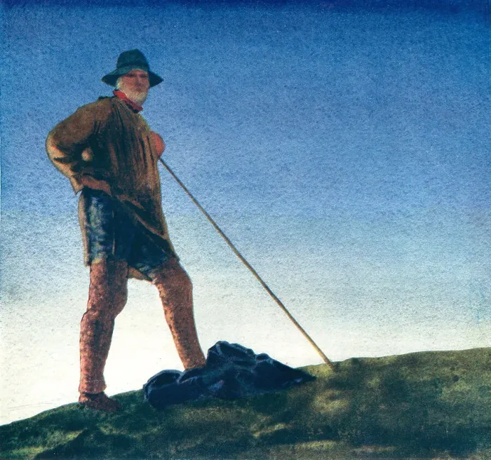 Framed Print : The Shepherd Hears The Guns At Dawn Framed Print : The Shepherd Hears The Guns At Dawn