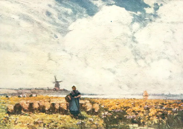 Framed Print : The Shepherdess, Holland Framed Print : The Shepherdess, Holland