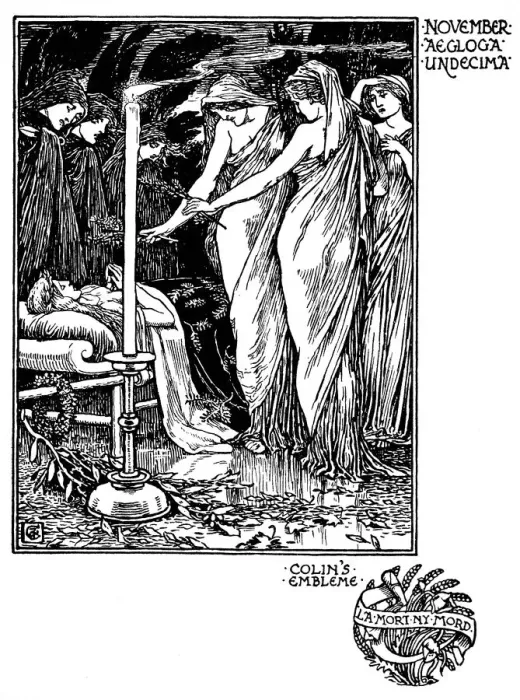 Framed Print : Shepherds Calendar - Months of the year - November Framed Print : Shepherds Calendar - Months of the year - November