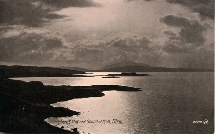 Framed Print : Shepherds Hat & Sound of Mull, Oban, Argyllshire Framed Print : Shepherds Hat & Sound of Mull, Oban, Argyllshire