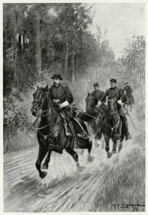 Framed Print : SHERIDANs ADVANCE 1864 Framed Print : SHERIDANs ADVANCE 1864