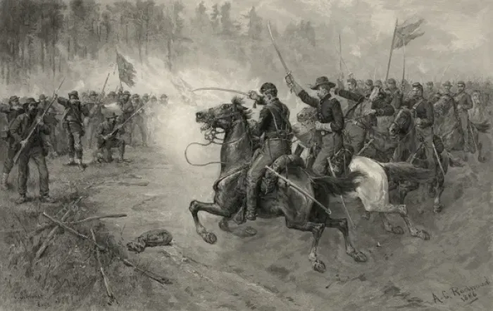 Framed Print : Sheridans charge Framed Print : Sheridans charge