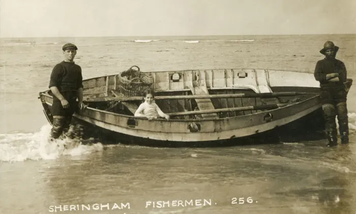 Framed Print : Sheringham Fishermen, a small girl (possibly one of the fishermens daughter) Framed Print : Sheringham Fishermen, a small girl (possibly one of the fishermens daughter)