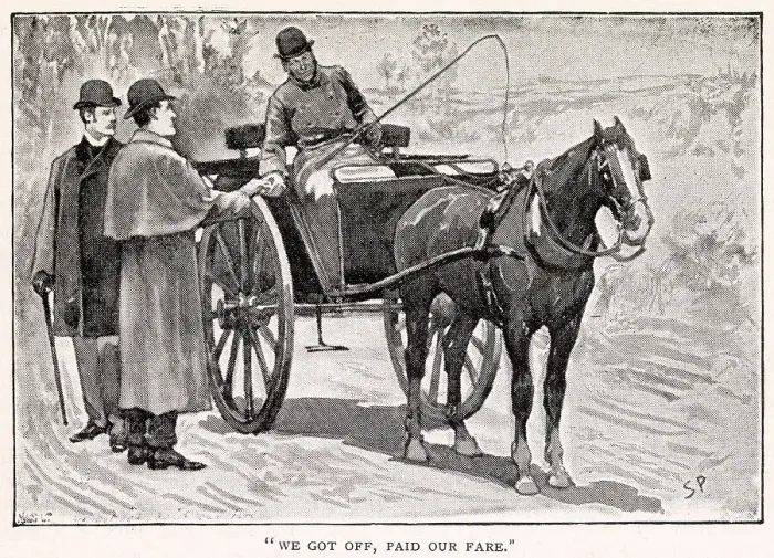 Framed Print : Sherlock Holmes - The Adventure of The Speckled Band. We got off, paid our fare. Date: 1892 Framed Print : Sherlock Holmes - The Adventure of The Speckled Band. We got off, paid our fare. Date: 1892