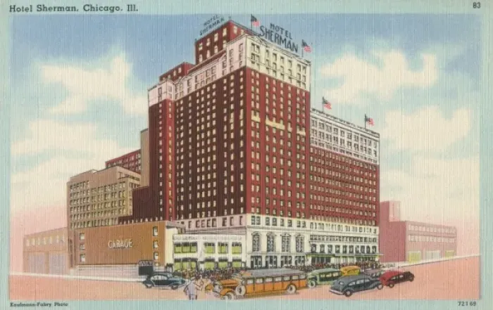 Framed Print : Sherman Hotel Chicago Framed Print : Sherman Hotel Chicago