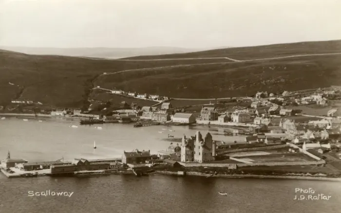 Framed Print : Shetland Islands - Scalloway from the East Framed Print : Shetland Islands - Scalloway from the East