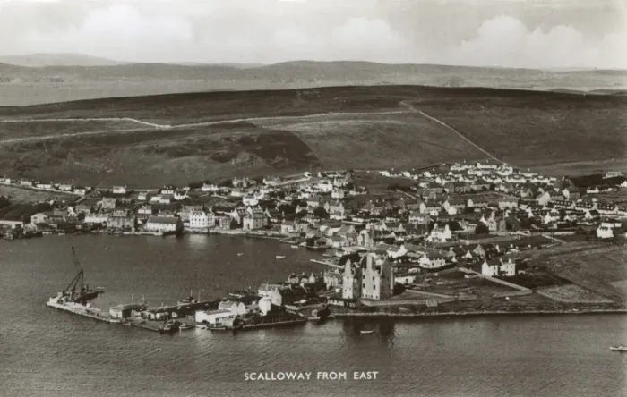 Framed Print : Shetland Islands - Scalloway from the East Framed Print : Shetland Islands - Scalloway from the East