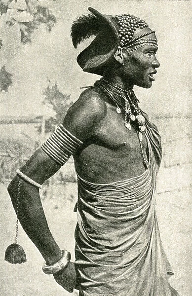 Shilluk man, South Sudan, East Central Africa