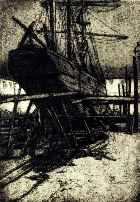 Framed Print : Ship on Dry Dock Framed Print : Ship on Dry Dock