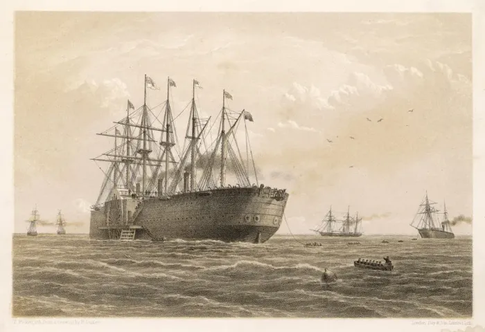 Framed Print : Ship - Gt Eastern (Cable) Framed Print : Ship - Gt Eastern (Cable)