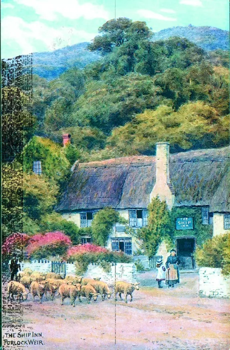 Framed Print : The Ship Inn, Porlock Weir, near Porlock, Somerset Framed Print : The Ship Inn, Porlock Weir, near Porlock, Somerset