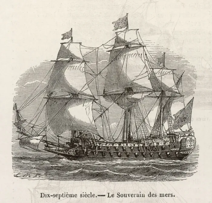 Framed Print : Ship-Souvenir Des Mers Framed Print : Ship-Souvenir Des Mers