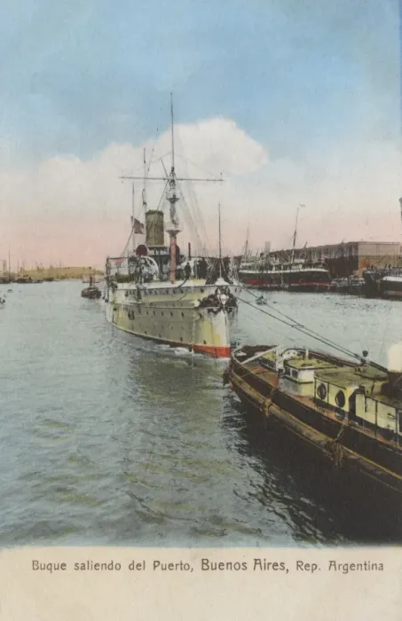 Framed Print : Ship taken out of the Port, Buenos Aires, Argentina
