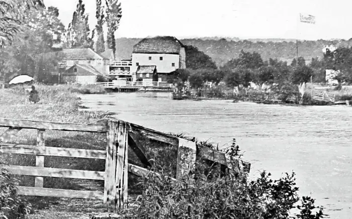 Framed Print : Shiplake Mill, Victorian period Framed Print : Shiplake Mill, Victorian period