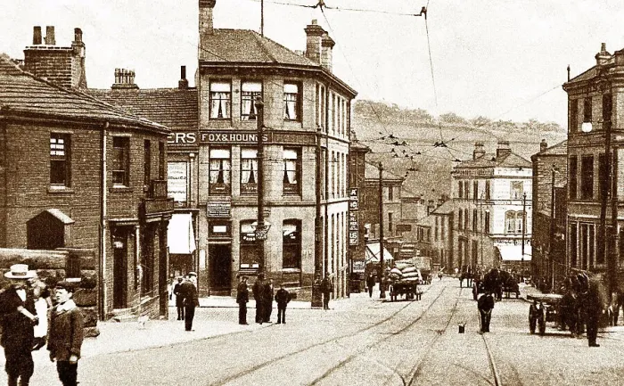 Framed Print : Shipley Otley Road early 1900s Framed Print : Shipley Otley Road early 1900s