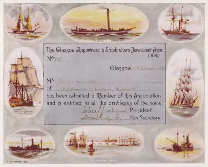 Framed Print : Shipowners Society Framed Print : Shipowners Society