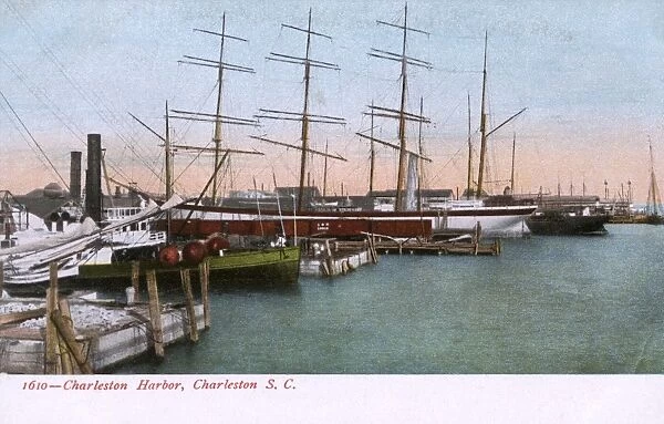 Ships in the Harbour, Charleston, South Carolina, USA