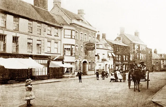 Framed Print : Shipston on Stour early 1900s