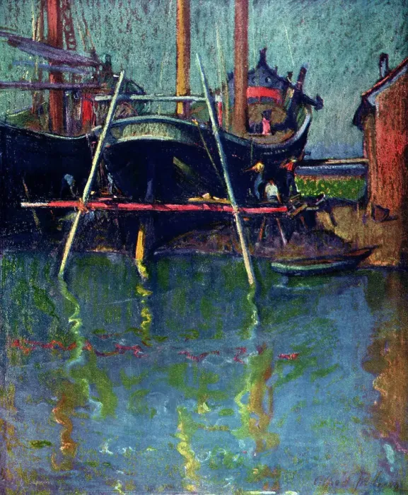 Framed Print : Shipworkers Framed Print : Shipworkers