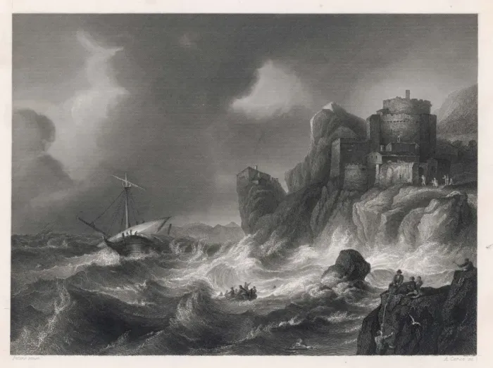 Framed Print : THE SHIPWRECK C17TH Framed Print : THE SHIPWRECK C17TH
